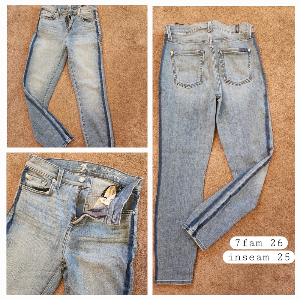 7fam size 26 jeans